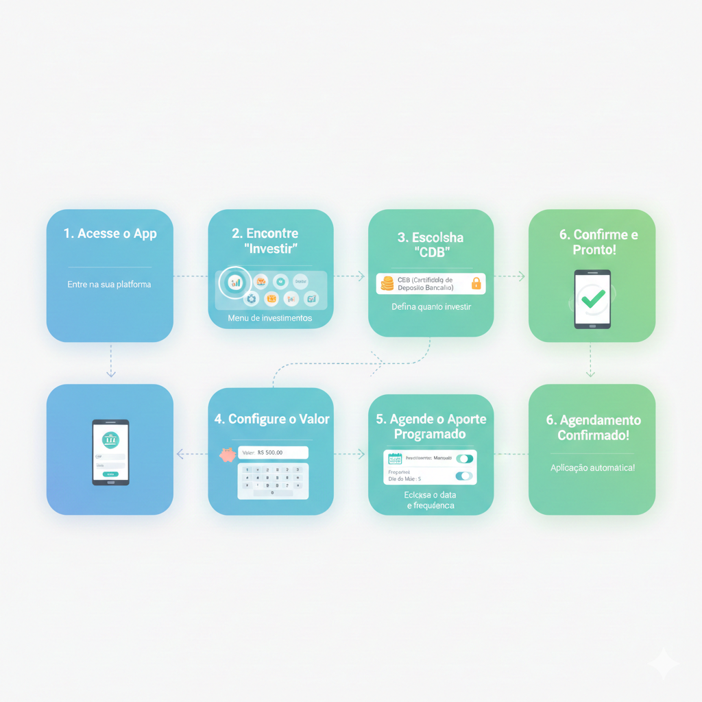 Passo a passo de como aplicar no CDB