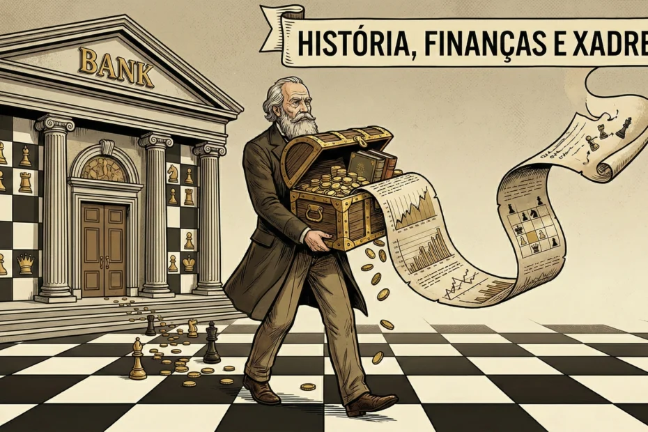 Homem indo oa banco para depositar seu dinheiro