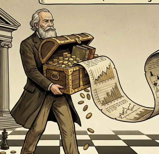 Homem indo oa banco para depositar seu dinheiro