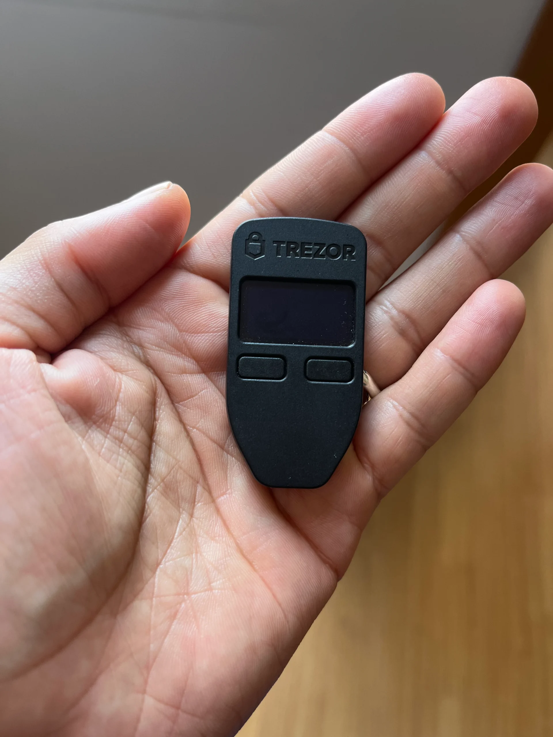 foto da coldwallet trezor